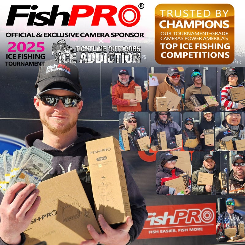 FishPro [FishPROÂ® 2026 Upgrade] Underwater Fishing Camera 4.3'' [Proven Since 2017] Ice Fishing Camera 1000 TVL w/ 65ft Magnetic-Spool, IR, USB-C, 5000mAh, Portable Fish Finder for Ice Lake Boat Kayak Fishing - Image 3